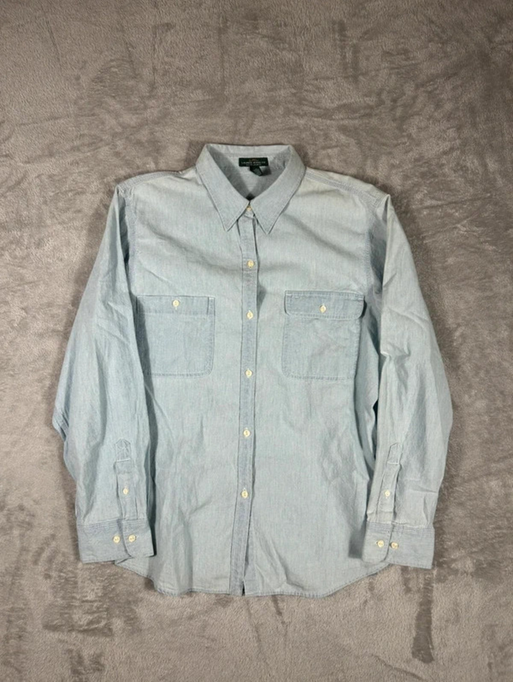 lauren jeans co ralph lauren vintage chambray button up shirt size XL